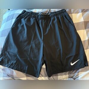 Nike Black Athletic Shorts with Elastic Waistband
